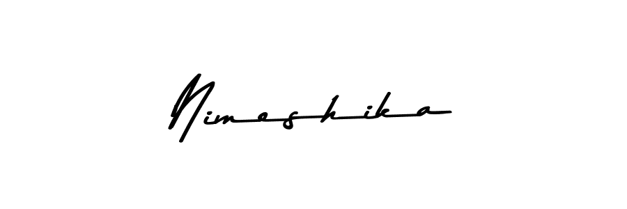 Also You can easily find your signature by using the search form. We will create Nimeshika name handwritten signature images for you free of cost using Asem Kandis PERSONAL USE sign style. Nimeshika signature style 9 images and pictures png
