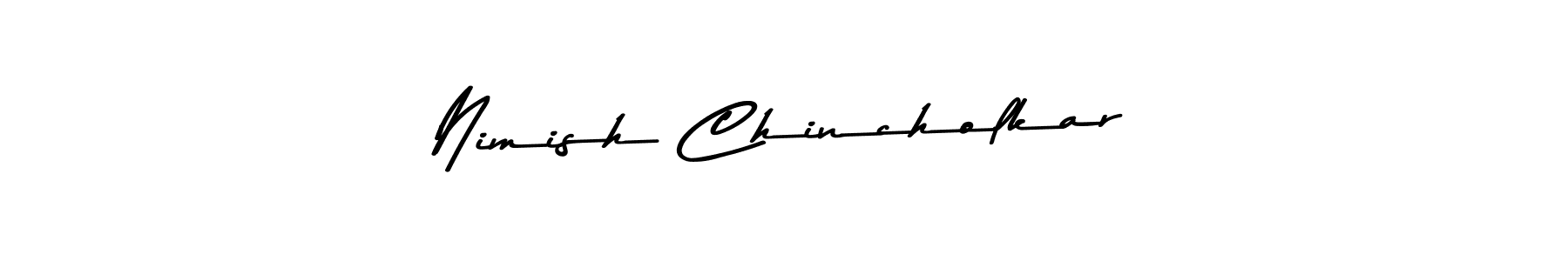 Use a signature maker to create a handwritten signature online. With this signature software, you can design (Asem Kandis PERSONAL USE) your own signature for name Nimish Chincholkar. Nimish Chincholkar signature style 9 images and pictures png