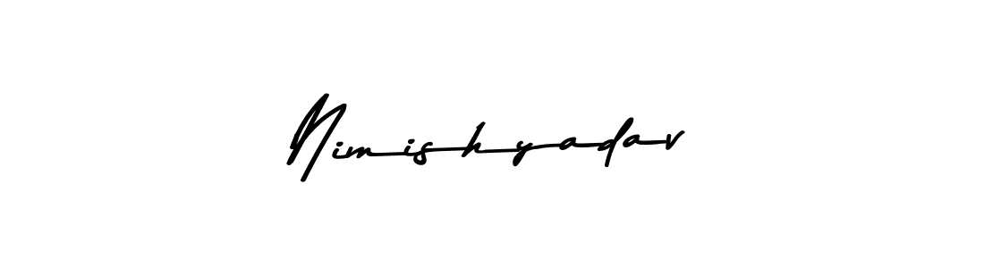 Use a signature maker to create a handwritten signature online. With this signature software, you can design (Asem Kandis PERSONAL USE) your own signature for name Nimishyadav. Nimishyadav signature style 9 images and pictures png