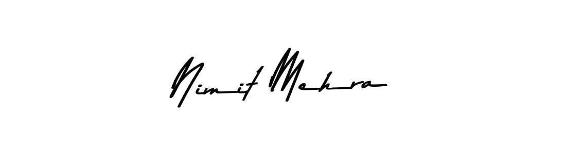 You should practise on your own different ways (Asem Kandis PERSONAL USE) to write your name (Nimit Mehra) in signature. don't let someone else do it for you. Nimit Mehra signature style 9 images and pictures png