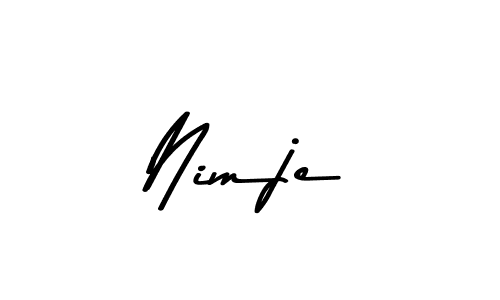 The best way (Asem Kandis PERSONAL USE) to make a short signature is to pick only two or three words in your name. The name Nimje include a total of six letters. For converting this name. Nimje signature style 9 images and pictures png