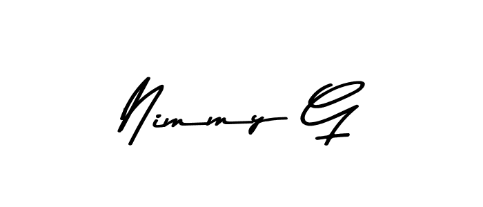 if you are searching for the best signature style for your name Nimmy G. so please give up your signature search. here we have designed multiple signature styles  using Asem Kandis PERSONAL USE. Nimmy G signature style 9 images and pictures png