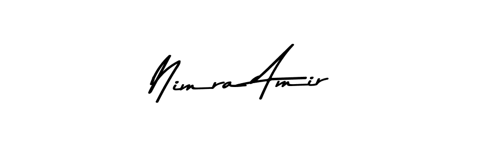 Use a signature maker to create a handwritten signature online. With this signature software, you can design (Asem Kandis PERSONAL USE) your own signature for name Nimra Amir. Nimra Amir signature style 9 images and pictures png