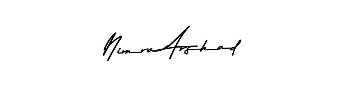 You can use this online signature creator to create a handwritten signature for the name Nimra Arshad. This is the best online autograph maker. Nimra Arshad signature style 9 images and pictures png