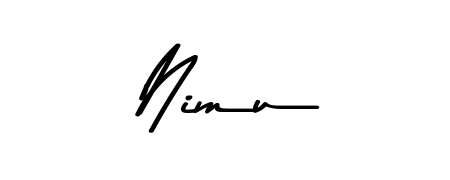 A timeless handwritten aesthetic for Nimu. The Asem Kandis PERSONAL USE font gives your signature a handcrafted feel with natural curves. Nimu signature style 9 images and pictures png