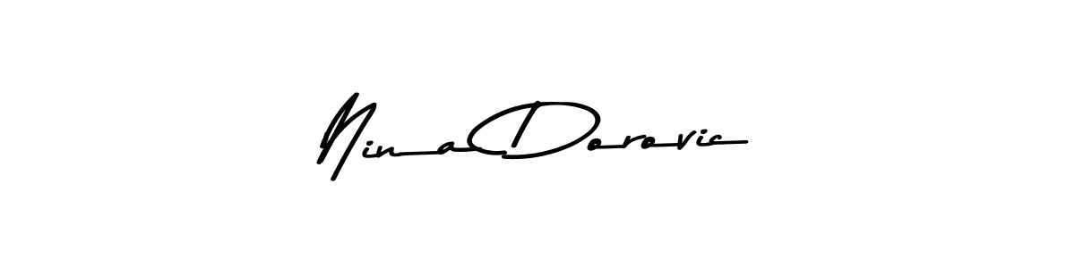 Make a short Nina Dorovic signature style. Manage your documents anywhere anytime using Asem Kandis PERSONAL USE. Create and add eSignatures, submit forms, share and send files easily. Nina Dorovic signature style 9 images and pictures png