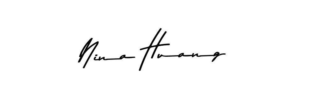 Nina Huang stylish signature style. Best Handwritten Sign (Asem Kandis PERSONAL USE) for my name. Handwritten Signature Collection Ideas for my name Nina Huang. Nina Huang signature style 9 images and pictures png