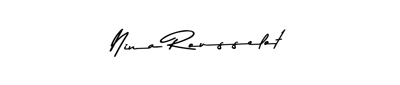 Also we have Nina Rousselot name is the best signature style. Create professional handwritten signature collection using Asem Kandis PERSONAL USE autograph style. Nina Rousselot signature style 9 images and pictures png