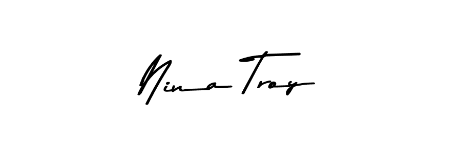 You should practise on your own different ways (Asem Kandis PERSONAL USE) to write your name (Nina Troy) in signature. don't let someone else do it for you. Nina Troy signature style 9 images and pictures png