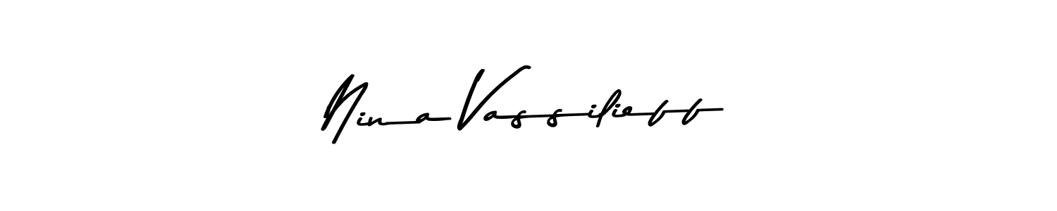 Design your own signature with our free online signature maker. With this signature software, you can create a handwritten (Asem Kandis PERSONAL USE) signature for name Nina Vassilieff. Nina Vassilieff signature style 9 images and pictures png