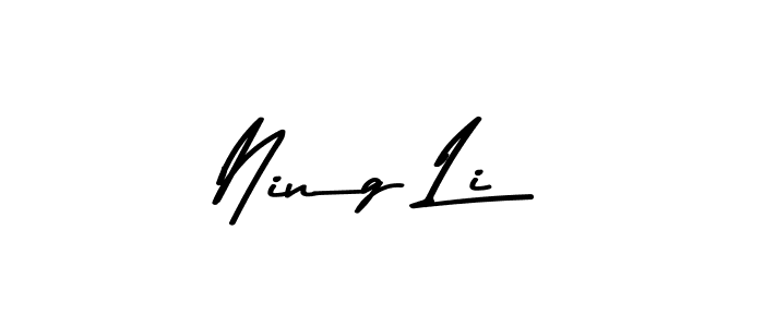 Ning Li stylish signature style. Best Handwritten Sign (Asem Kandis PERSONAL USE) for my name. Handwritten Signature Collection Ideas for my name Ning Li. Ning Li signature style 9 images and pictures png