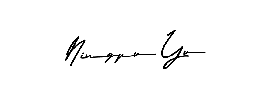 Create a beautiful signature design for name Ningpu Yu. With this signature (Asem Kandis PERSONAL USE) fonts, you can make a handwritten signature for free. Ningpu Yu signature style 9 images and pictures png