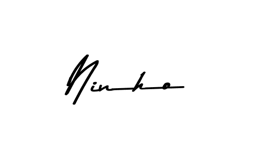 Design your own signature with our free online signature maker. With this signature software, you can create a handwritten (Asem Kandis PERSONAL USE) signature for name Ninho. Ninho signature style 9 images and pictures png