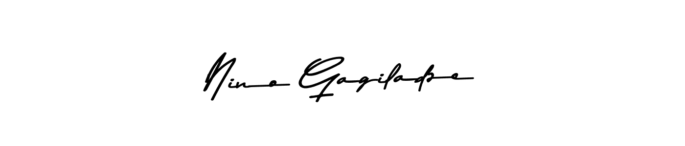 Nino Gagiladze stylish signature style. Best Handwritten Sign (Asem Kandis PERSONAL USE) for my name. Handwritten Signature Collection Ideas for my name Nino Gagiladze. Nino Gagiladze signature style 9 images and pictures png