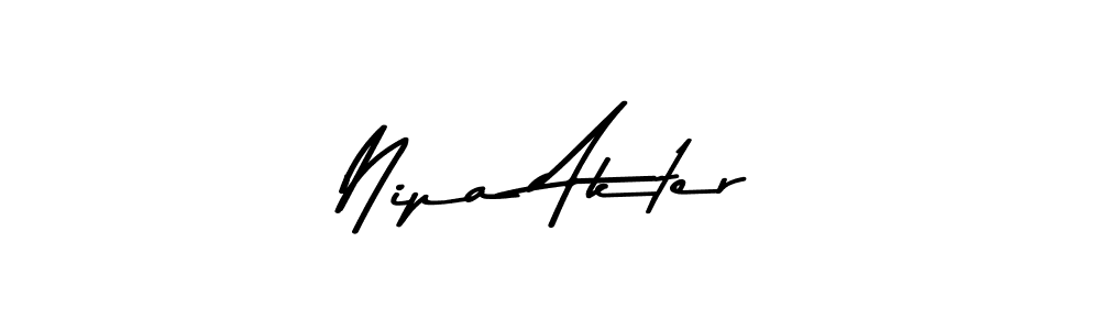 Also You can easily find your signature by using the search form. We will create Nipa Akter name handwritten signature images for you free of cost using Asem Kandis PERSONAL USE sign style. Nipa Akter signature style 9 images and pictures png