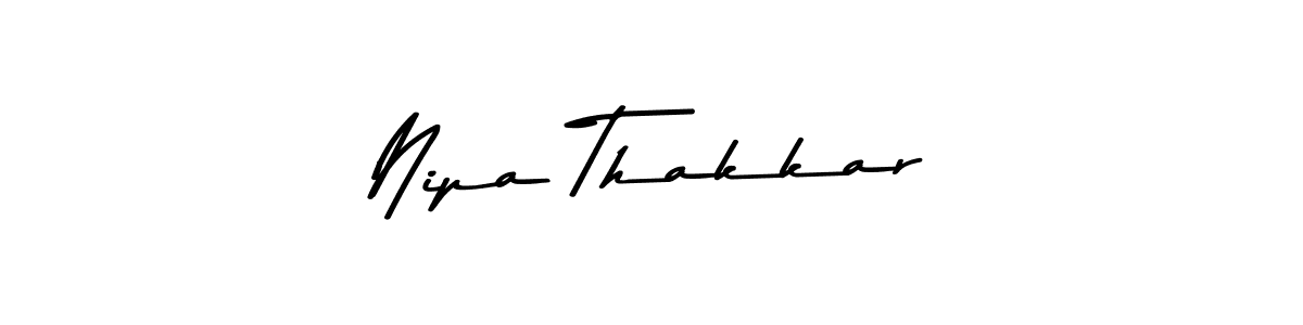 Nipa Thakkar stylish signature style. Best Handwritten Sign (Asem Kandis PERSONAL USE) for my name. Handwritten Signature Collection Ideas for my name Nipa Thakkar. Nipa Thakkar signature style 9 images and pictures png