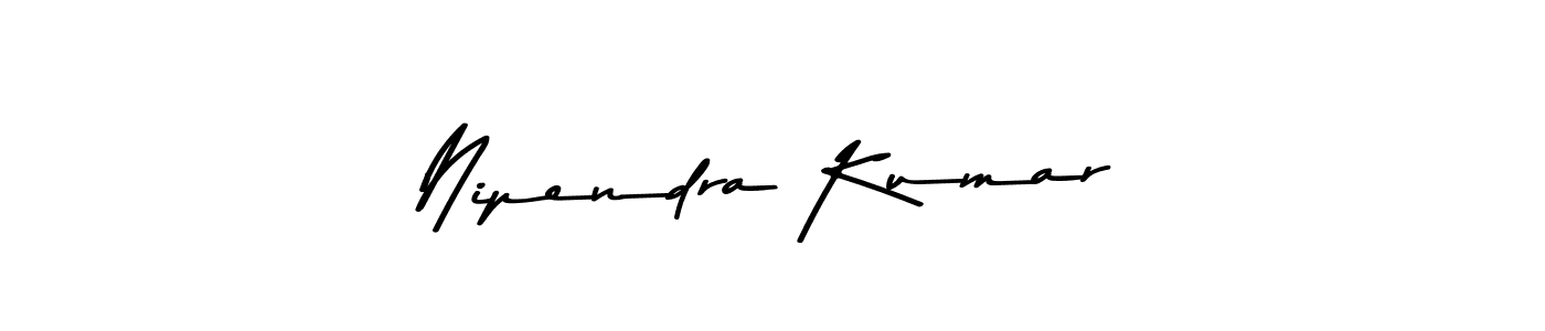 Design your own signature with our free online signature maker. With this signature software, you can create a handwritten (Asem Kandis PERSONAL USE) signature for name Nipendra Kumar. Nipendra Kumar signature style 9 images and pictures png