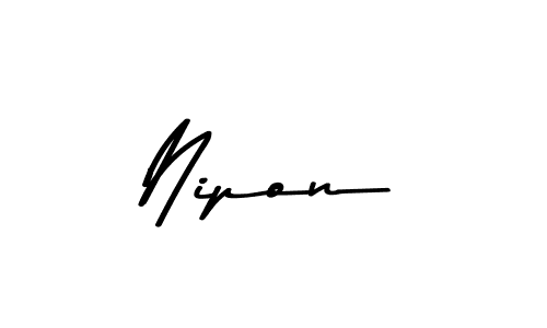 if you are searching for the best signature style for your name Nipon. so please give up your signature search. here we have designed multiple signature styles  using Asem Kandis PERSONAL USE. Nipon signature style 9 images and pictures png