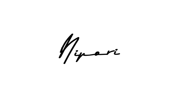 How to make Nipori name signature. Use Asem Kandis PERSONAL USE style for creating short signs online. This is the latest handwritten sign. Nipori signature style 9 images and pictures png