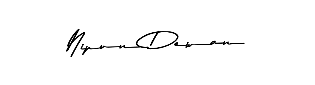 Nipun Dewan stylish signature style. Best Handwritten Sign (Asem Kandis PERSONAL USE) for my name. Handwritten Signature Collection Ideas for my name Nipun Dewan. Nipun Dewan signature style 9 images and pictures png