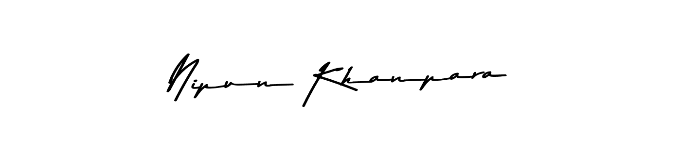 Similarly Asem Kandis PERSONAL USE is the best handwritten signature design. Signature creator online .You can use it as an online autograph creator for name Nipun Khanpara. Nipun Khanpara signature style 9 images and pictures png