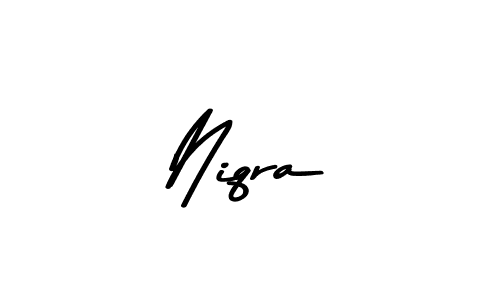 How to make Niqra signature? Asem Kandis PERSONAL USE is a professional autograph style. Create handwritten signature for Niqra name. Niqra signature style 9 images and pictures png