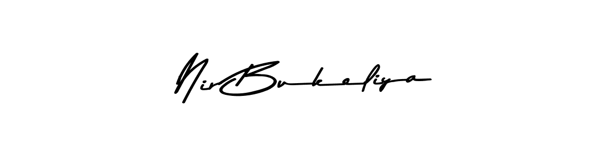 Nir Bukeliya stylish signature style. Best Handwritten Sign (Asem Kandis PERSONAL USE) for my name. Handwritten Signature Collection Ideas for my name Nir Bukeliya. Nir Bukeliya signature style 9 images and pictures png