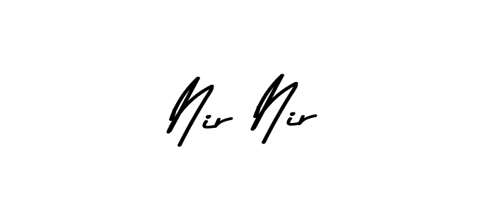 How to make Nir Nir name signature. Use Asem Kandis PERSONAL USE style for creating short signs online. This is the latest handwritten sign. Nir Nir signature style 9 images and pictures png