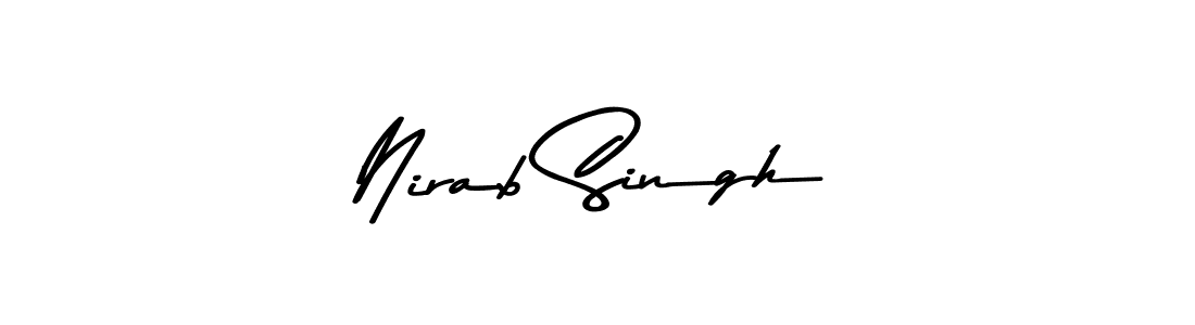 Also You can easily find your signature by using the search form. We will create Nirab Singh name handwritten signature images for you free of cost using Asem Kandis PERSONAL USE sign style. Nirab Singh signature style 9 images and pictures png