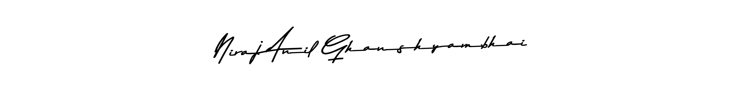 Also You can easily find your signature by using the search form. We will create Niraj Anil Ghanshyambhai name handwritten signature images for you free of cost using Asem Kandis PERSONAL USE sign style. Niraj Anil Ghanshyambhai signature style 9 images and pictures png