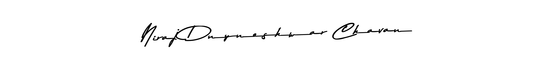 How to make Niraj Dnyneshwar Chavan name signature. Use Asem Kandis PERSONAL USE style for creating short signs online. This is the latest handwritten sign. Niraj Dnyneshwar Chavan signature style 9 images and pictures png