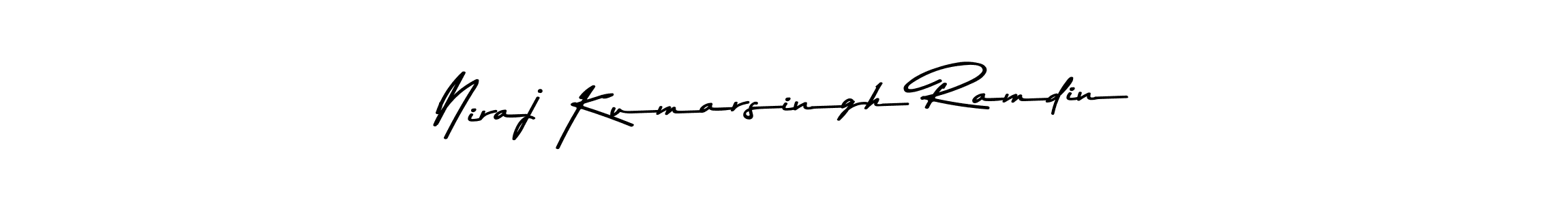 Similarly Asem Kandis PERSONAL USE is the best handwritten signature design. Signature creator online .You can use it as an online autograph creator for name Niraj Kumarsingh Ramdin. Niraj Kumarsingh Ramdin signature style 9 images and pictures png