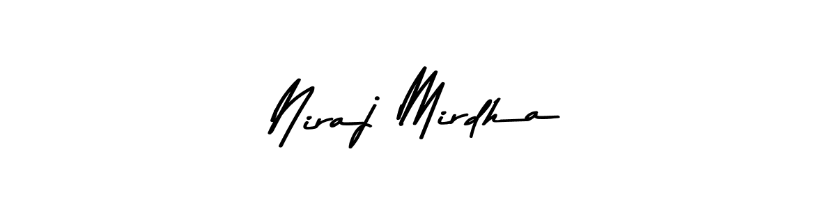 Design your own signature with our free online signature maker. With this signature software, you can create a handwritten (Asem Kandis PERSONAL USE) signature for name Niraj Mirdha. Niraj Mirdha signature style 9 images and pictures png