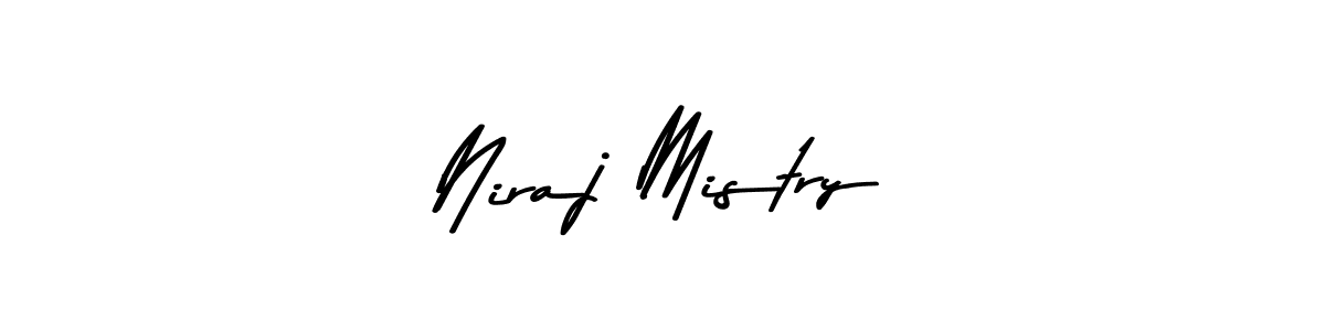 Niraj Mistry stylish signature style. Best Handwritten Sign (Asem Kandis PERSONAL USE) for my name. Handwritten Signature Collection Ideas for my name Niraj Mistry. Niraj Mistry signature style 9 images and pictures png