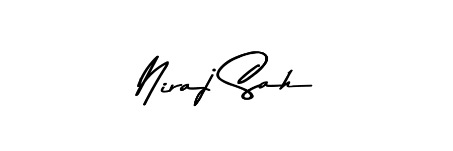 Niraj Sah stylish signature style. Best Handwritten Sign (Asem Kandis PERSONAL USE) for my name. Handwritten Signature Collection Ideas for my name Niraj Sah. Niraj Sah signature style 9 images and pictures png