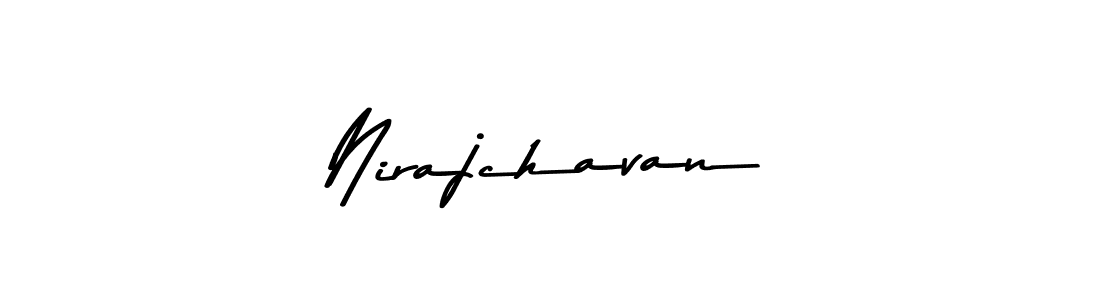 Create a beautiful signature design for name Nirajchavan. With this signature (Asem Kandis PERSONAL USE) fonts, you can make a handwritten signature for free. Nirajchavan signature style 9 images and pictures png