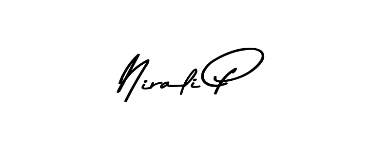 How to Draw Nirali P signature style? Asem Kandis PERSONAL USE is a latest design signature styles for name Nirali P. Nirali P signature style 9 images and pictures png