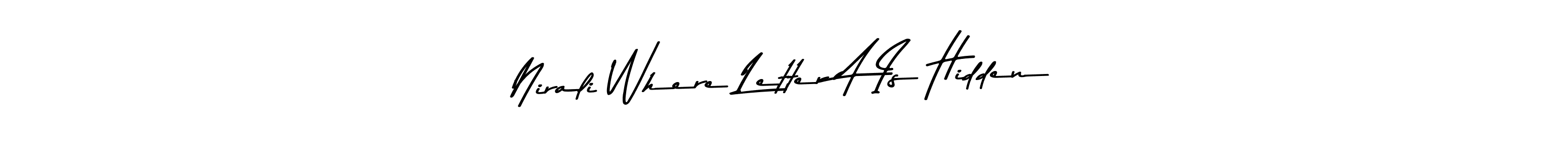 Use a signature maker to create a handwritten signature online. With this signature software, you can design (Asem Kandis PERSONAL USE) your own signature for name Nirali Where Letter A Is Hidden. Nirali Where Letter A Is Hidden signature style 9 images and pictures png