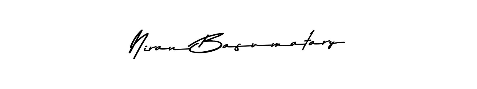Make a beautiful signature design for name Niran Basumatary. With this signature (Asem Kandis PERSONAL USE) style, you can create a handwritten signature for free. Niran Basumatary signature style 9 images and pictures png