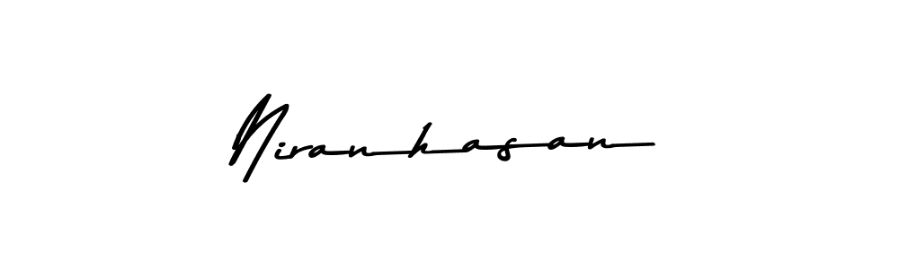 You should practise on your own different ways (Asem Kandis PERSONAL USE) to write your name (Niranhasan) in signature. don't let someone else do it for you. Niranhasan signature style 9 images and pictures png