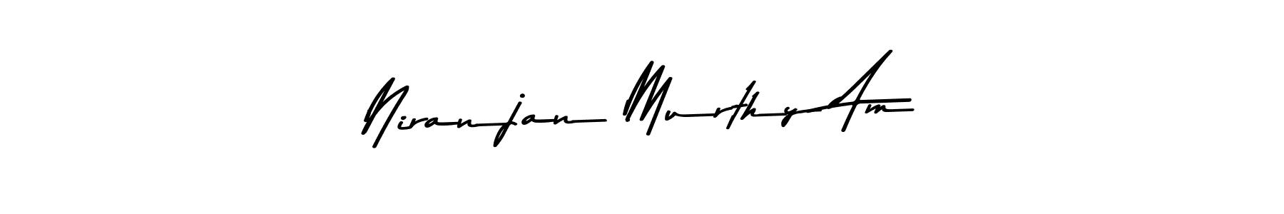 Make a beautiful signature design for name Niranjan Murthy Am. With this signature (Asem Kandis PERSONAL USE) style, you can create a handwritten signature for free. Niranjan Murthy Am signature style 9 images and pictures png