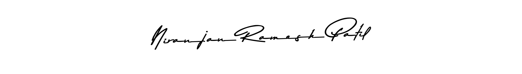 How to make Niranjan Ramesh Patil name signature. Use Asem Kandis PERSONAL USE style for creating short signs online. This is the latest handwritten sign. Niranjan Ramesh Patil signature style 9 images and pictures png