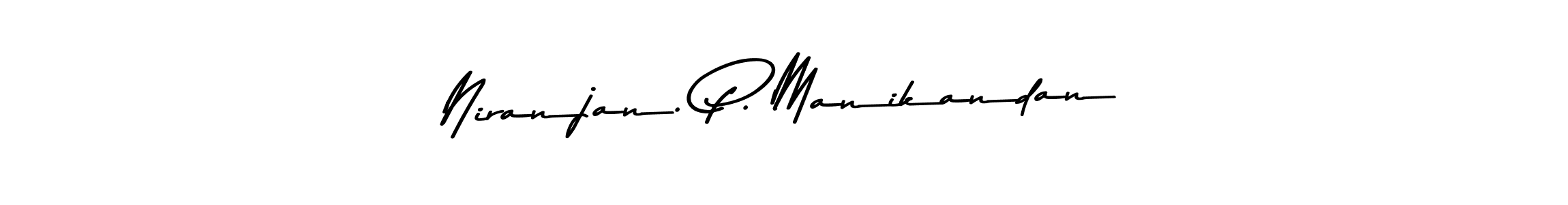 How to make Niranjan. P. Manikandan name signature. Use Asem Kandis PERSONAL USE style for creating short signs online. This is the latest handwritten sign. Niranjan. P. Manikandan signature style 9 images and pictures png