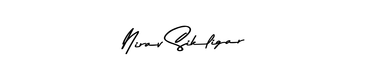 Nirav Sikligar stylish signature style. Best Handwritten Sign (Asem Kandis PERSONAL USE) for my name. Handwritten Signature Collection Ideas for my name Nirav Sikligar. Nirav Sikligar signature style 9 images and pictures png