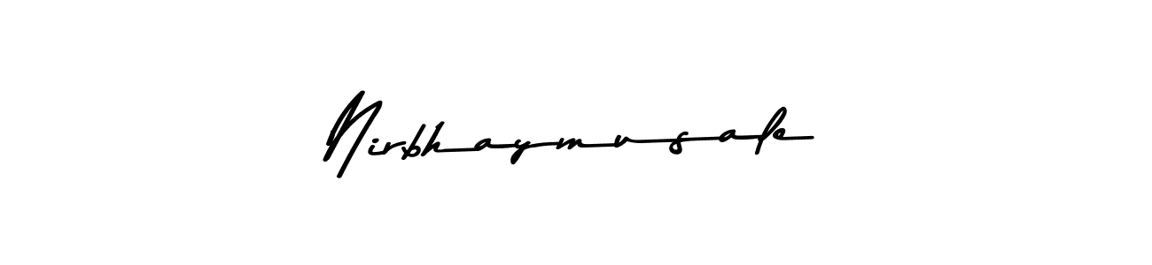 Use a signature maker to create a handwritten signature online. With this signature software, you can design (Asem Kandis PERSONAL USE) your own signature for name Nirbhaymusale. Nirbhaymusale signature style 9 images and pictures png