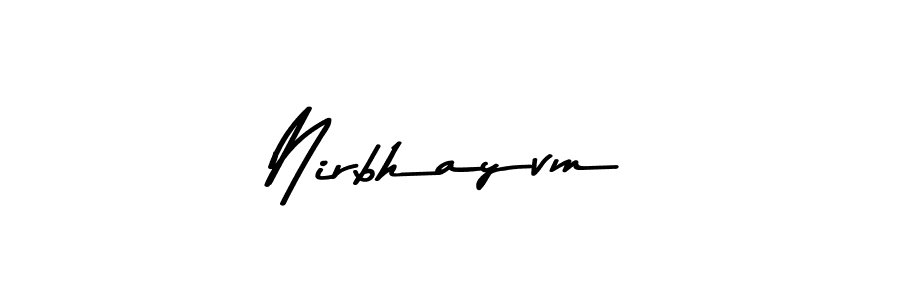 Check out images of Autograph of Nirbhayvm name. Actor Nirbhayvm Signature Style. Asem Kandis PERSONAL USE is a professional sign style online. Nirbhayvm signature style 9 images and pictures png