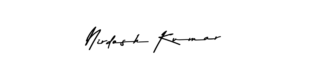 Also You can easily find your signature by using the search form. We will create Nirdosh Kumar name handwritten signature images for you free of cost using Asem Kandis PERSONAL USE sign style. Nirdosh Kumar signature style 9 images and pictures png