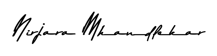 Enhance your business communications with Nirjara Mhandlekar signature in Asem Kandis PERSONAL USE lettering. Clean, modern, and universally compatible. Nirjara Mhandlekar signature style 9 images and pictures png