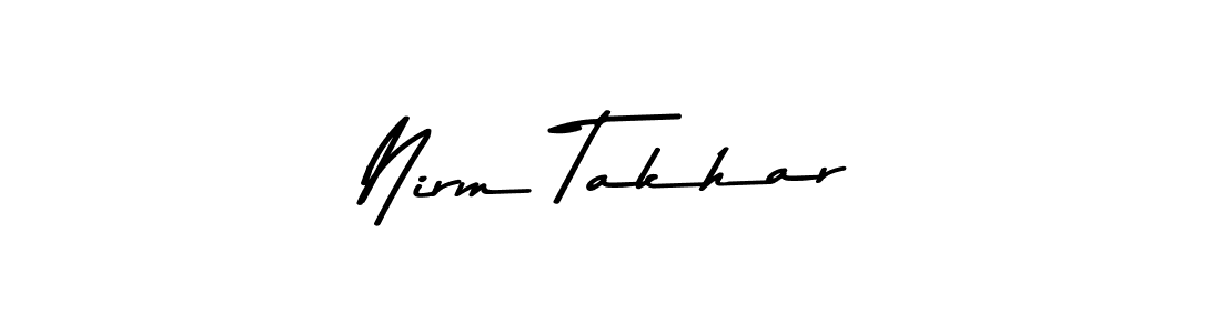 Check out images of Autograph of Nirm Takhar name. Actor Nirm Takhar Signature Style. Asem Kandis PERSONAL USE is a professional sign style online. Nirm Takhar signature style 9 images and pictures png