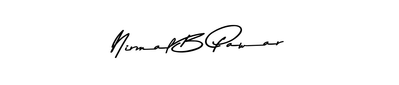 Also You can easily find your signature by using the search form. We will create Nirmal B Pawar name handwritten signature images for you free of cost using Asem Kandis PERSONAL USE sign style. Nirmal B Pawar signature style 9 images and pictures png